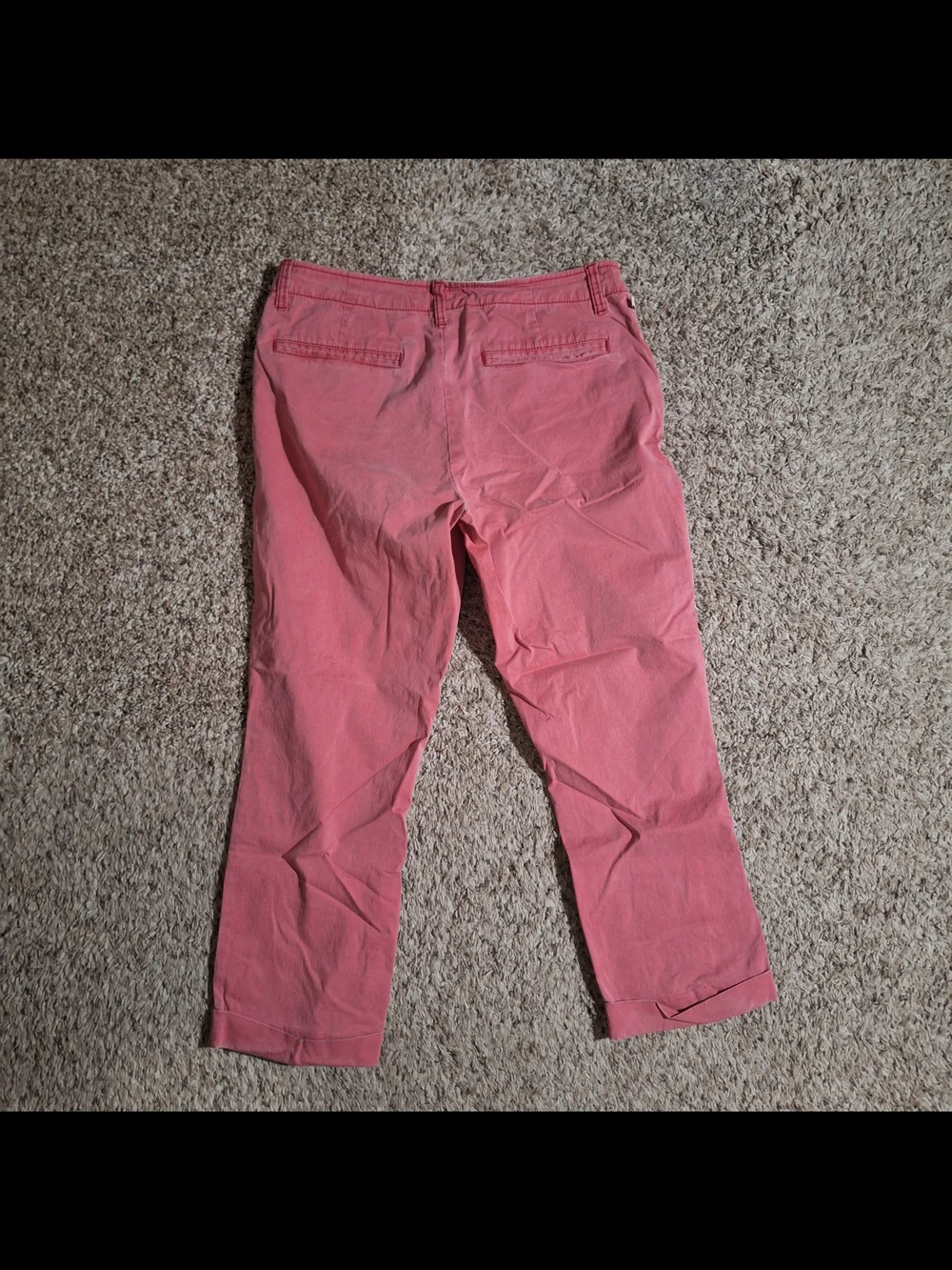Ralph Lauren Polo Jeans Co Pink Chino Cropped Pants Size 8